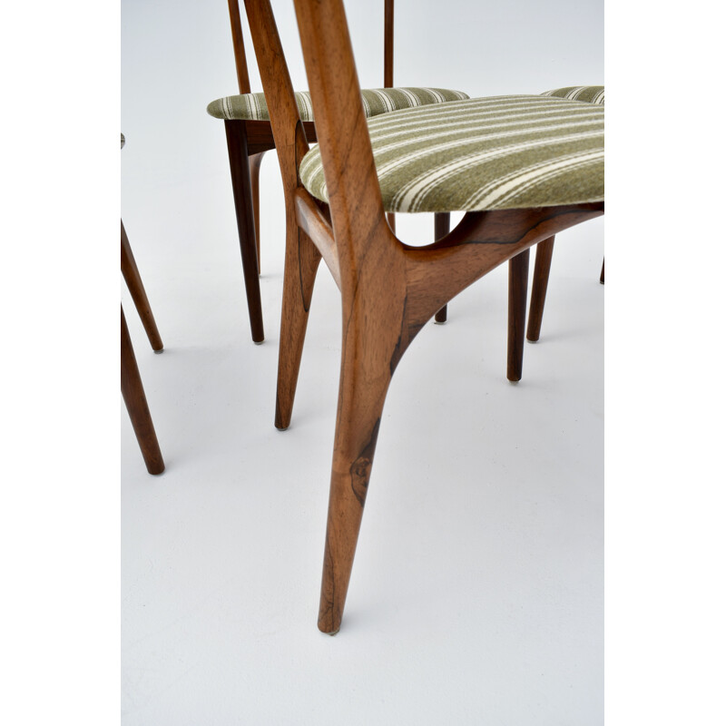 Set of 4 vintage rosewood chairs by Kurt Østervig for Brande Møbelindustri, 1956