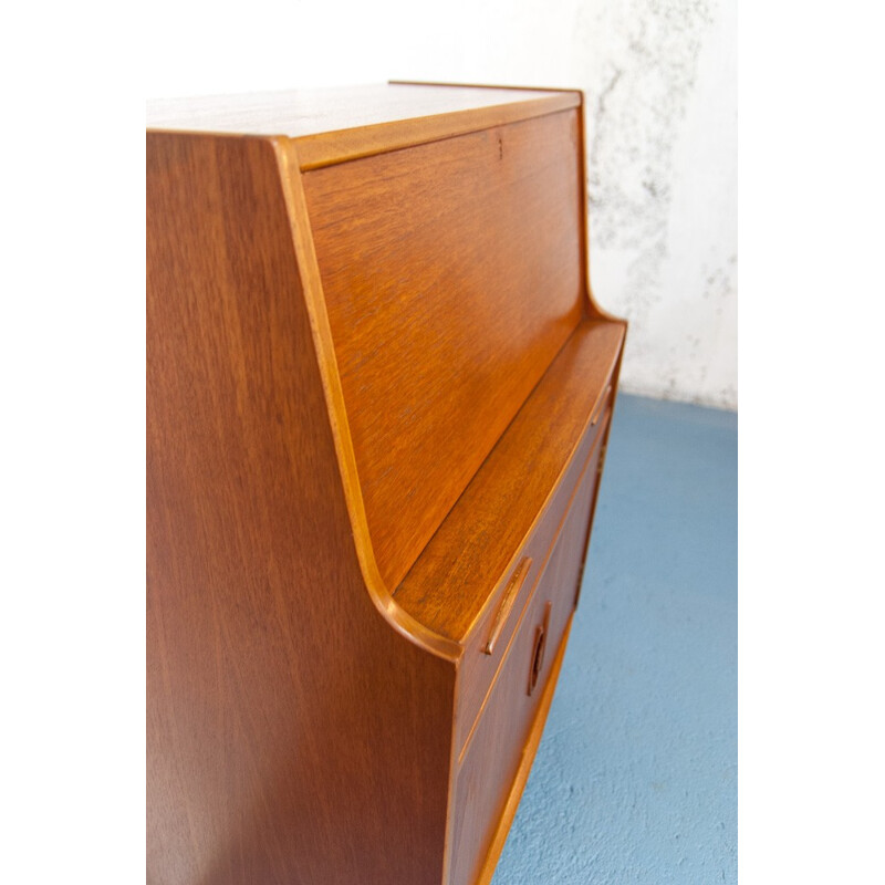 Mid century Scandinavian light teak secretary - 1950s