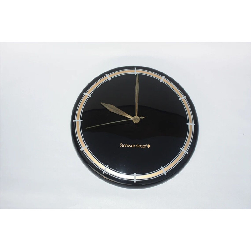 Reloj de pared publicitario vintage, 1970-1980