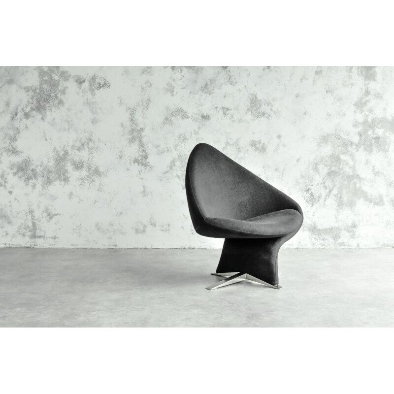 Schwarzer Vintage-Sessel