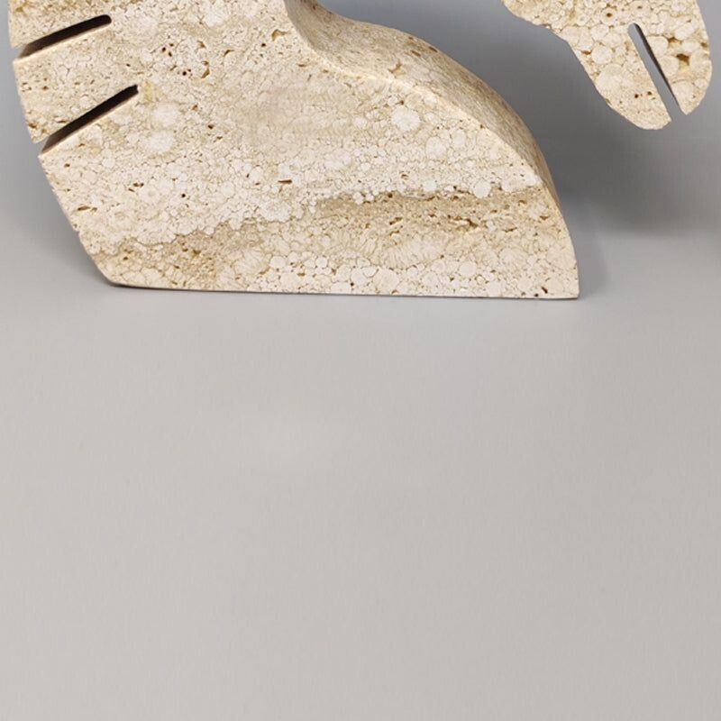 Vintage travertine horse sculpture by Enzo Mari for F.lli Mannelli, Italy 1970s