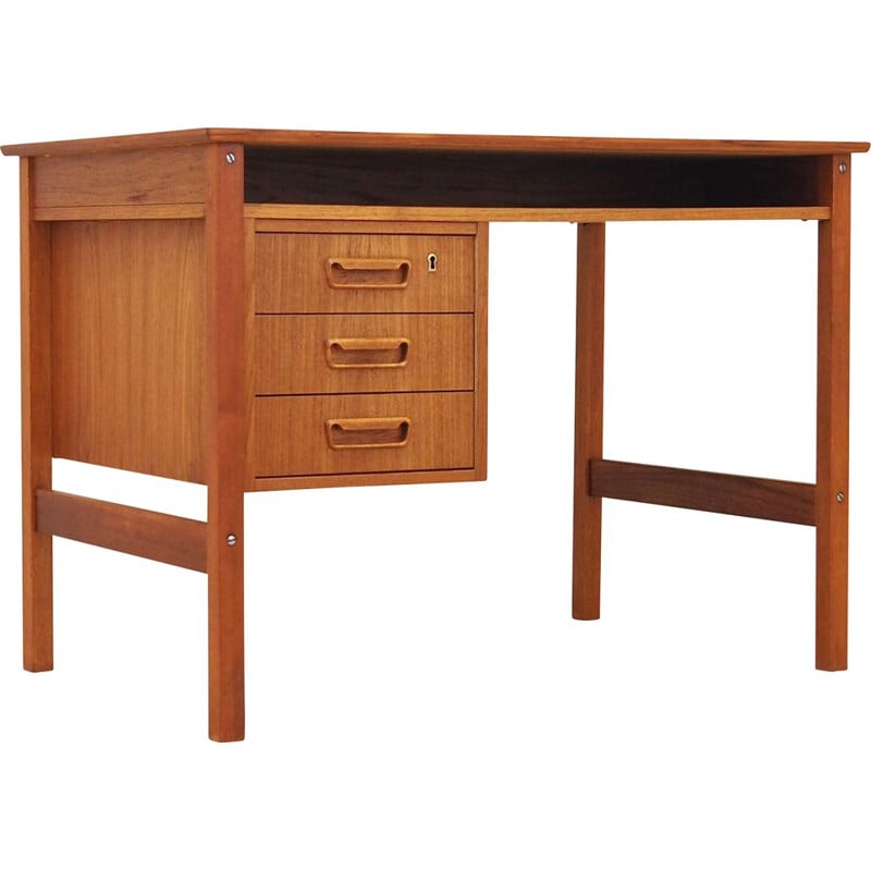 Vintage teakhouten bureau van Arne Wahl Iversen, Denemarken 1960