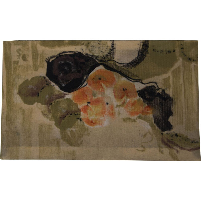 Vintage woolen tapestry by Drahomíra Švejdova