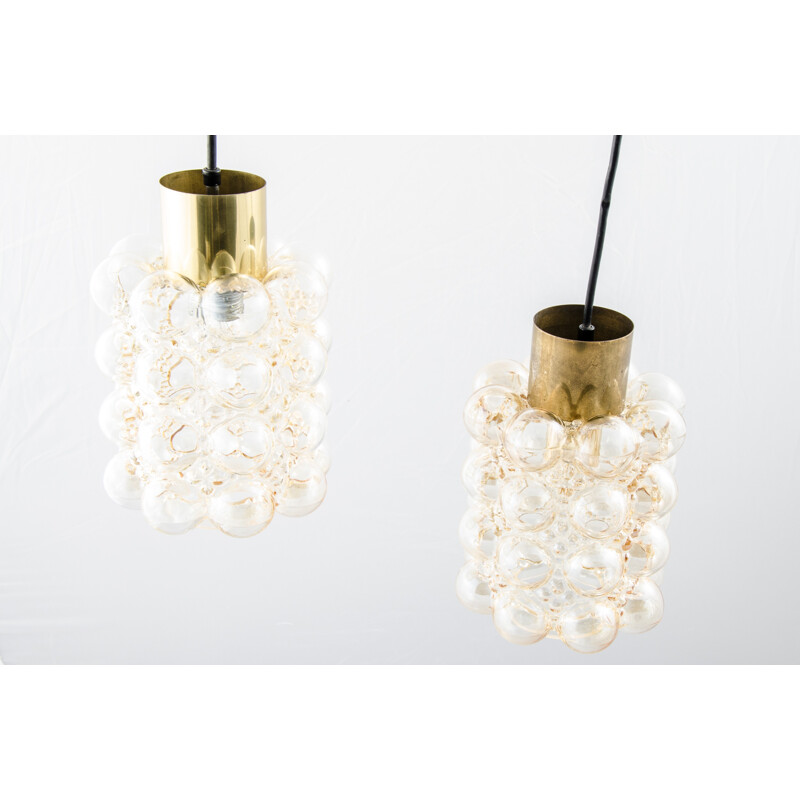 Limburg set of 2 bubble glass ceiling light, Helena TYNELL and Heinrich GANTENBRINK - 1960s