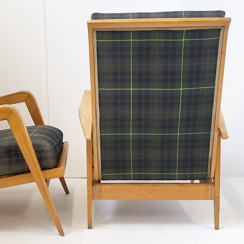 Paar vintage fauteuils Sk140 van Etienne-Henri Martin voor Steiner