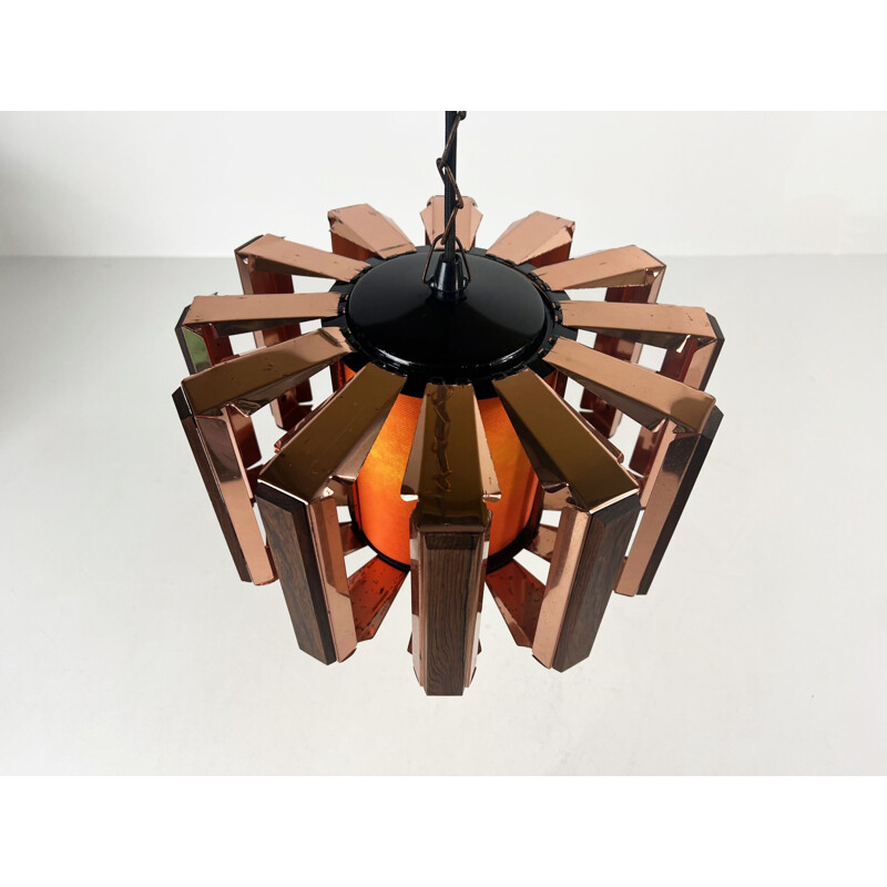 Vintage pendant lamp by Werner Schou for Coronell Elektro, Denmark 1960s