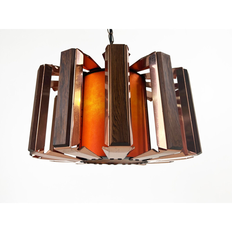 Vintage pendant lamp by Werner Schou for Coronell Elektro, Denmark 1960s