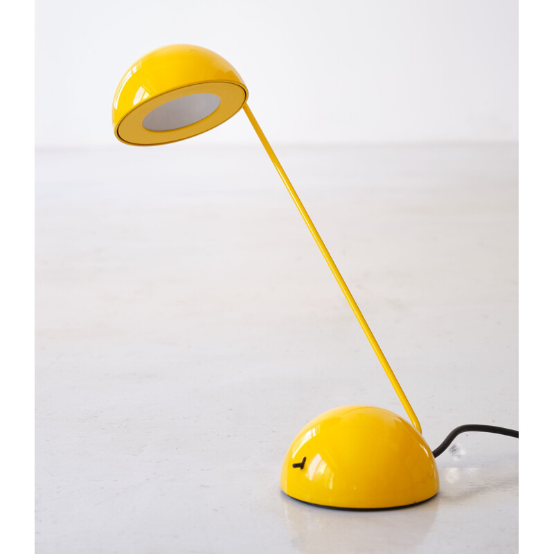 Vintage yellow lamp by Barbieri and Marianelli for Tronconi, Italy 1980