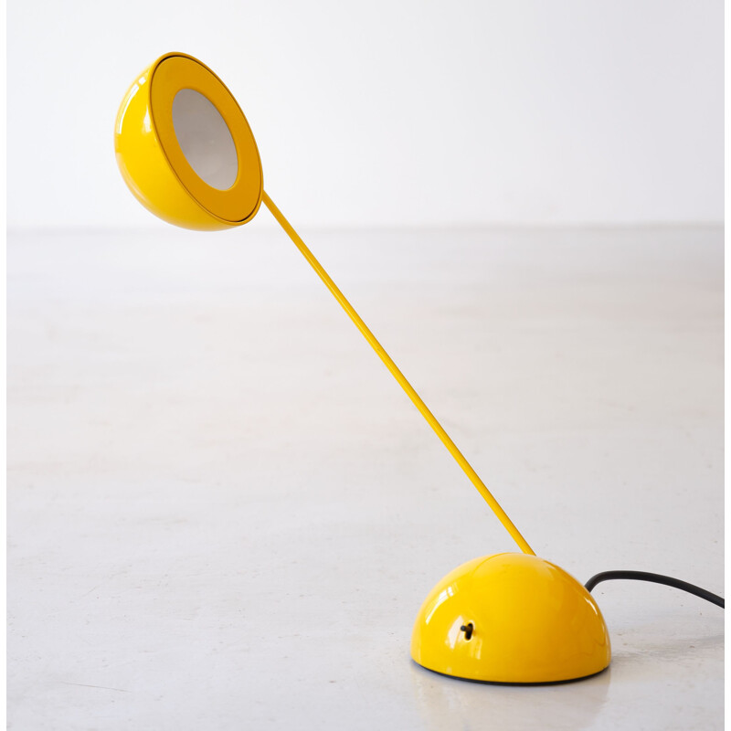 Lampe jaune vintage par Barbieri et Marianelli pour Tronconi, Italie 1980