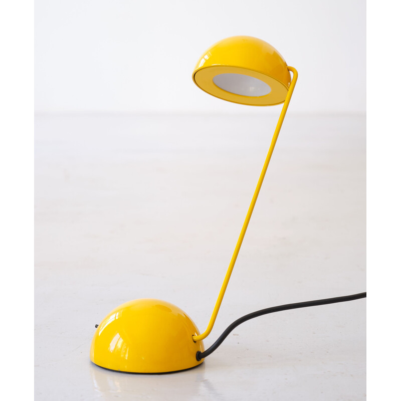 Lampe jaune vintage par Barbieri et Marianelli pour Tronconi, Italie 1980