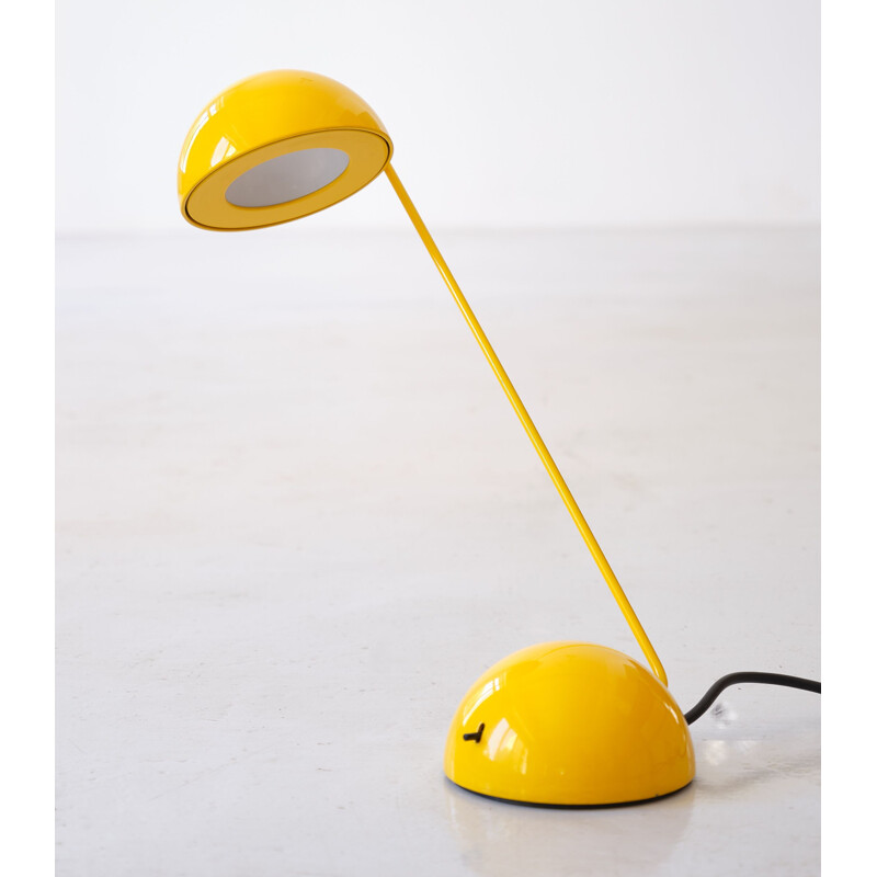 Vintage gele lamp van Barbieri en Marianelli voor Tronconi, Italië 1980