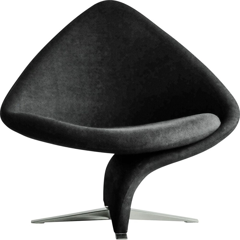 Schwarzer Vintage-Sessel