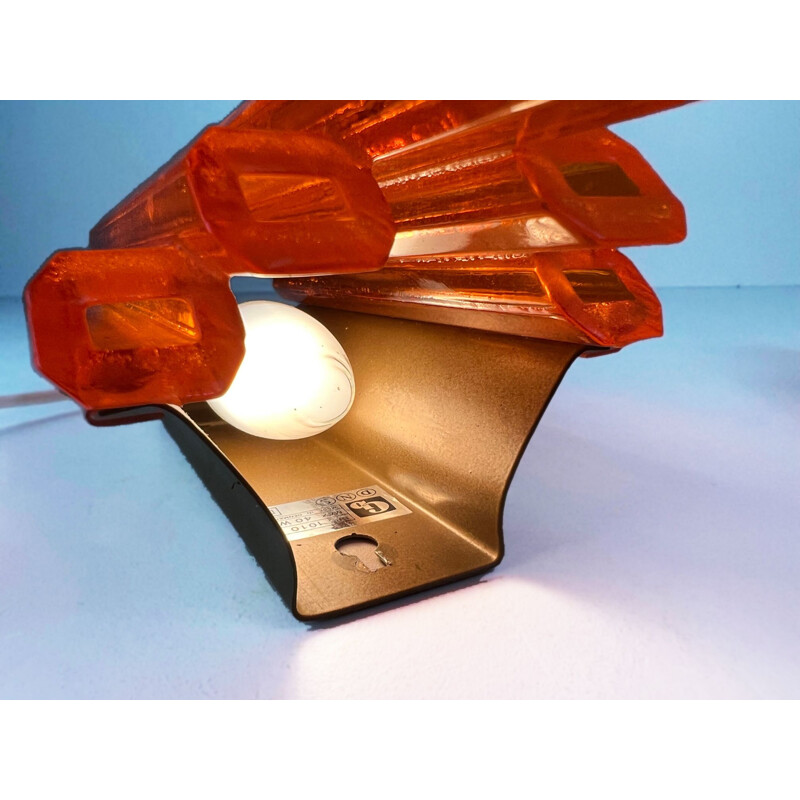 Pair of vintage vintage Brutalist Danish wall lamps by Claus Bolby for Cebo Industri, 1970s