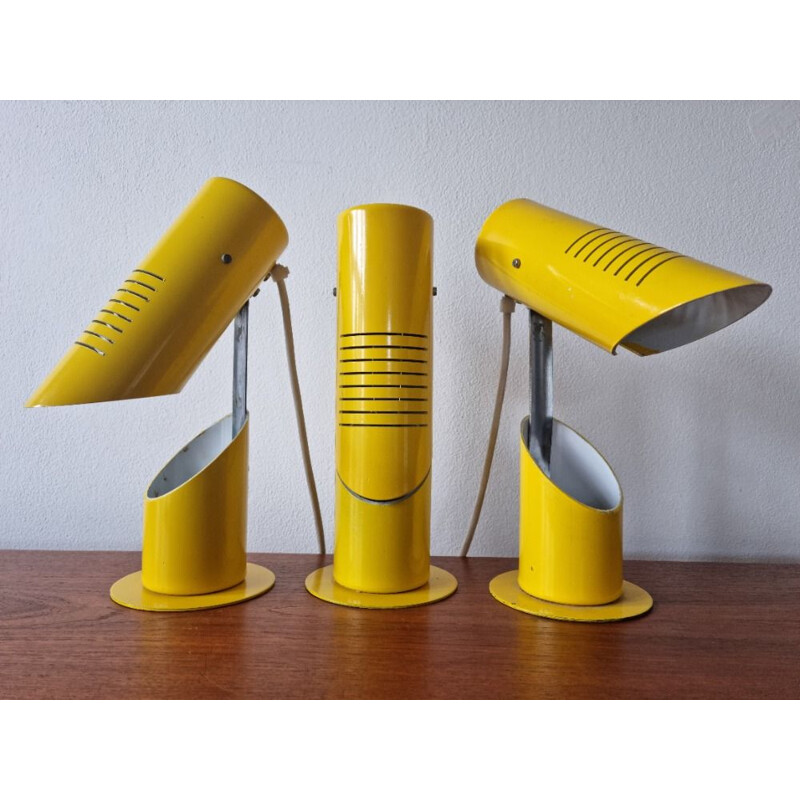 Set of three vintage Napako lamps, 1970s