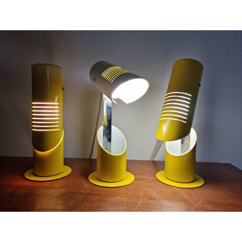 Set of three vintage Napako lamps, 1970s