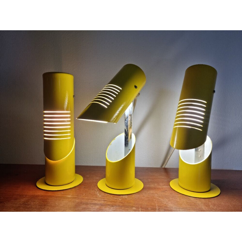 Ensemble de trois lampes vintage Napako, 1970