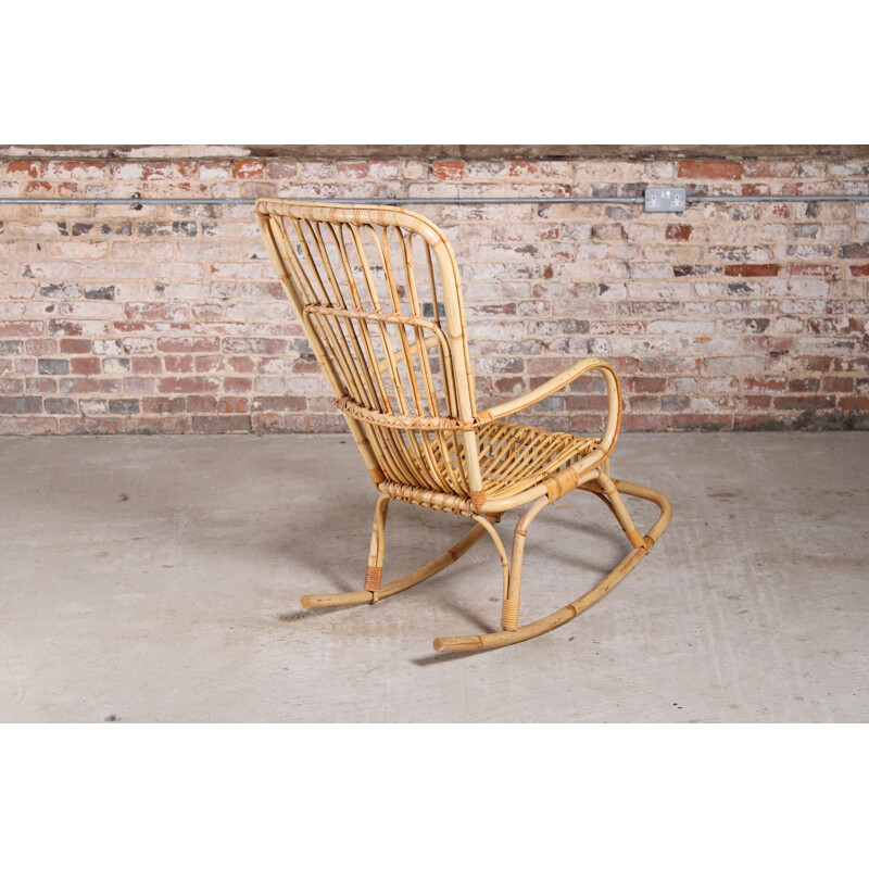 Vintage Boho bamboo chair, 1960s