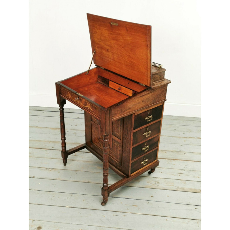 Vintage rozenhout bureau