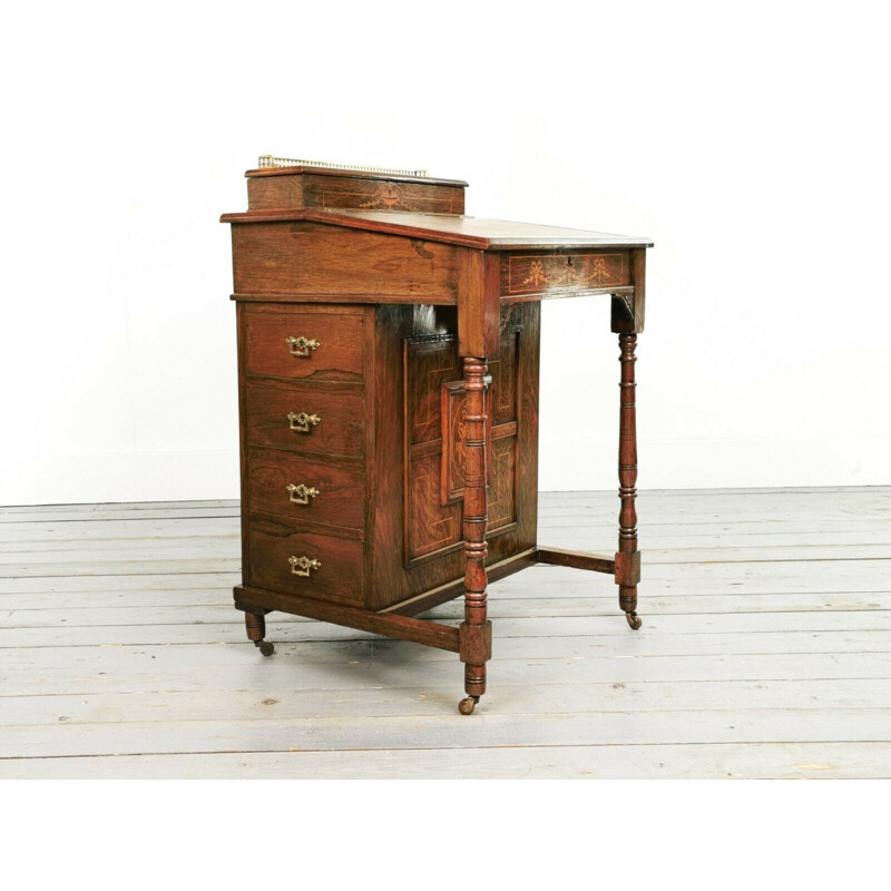 Vintage rozenhout bureau