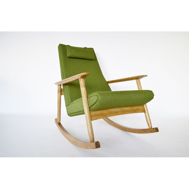 Vintage eikenhouten fauteuil van Valerija Ema Cukermanienė, 1960