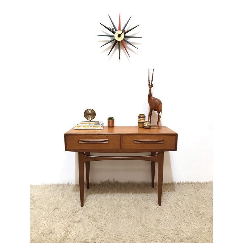 G-Plan "Fresco" console table in teak with drawers, V. B. WILKINS - 1960s