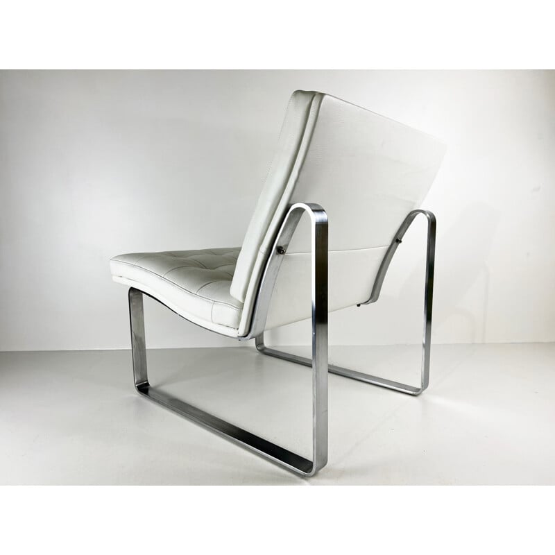 Vintage Moduline steel armchair by Ole Gjerløv-Knudsen & Torben Lind for Fritz Hansen, 1980s