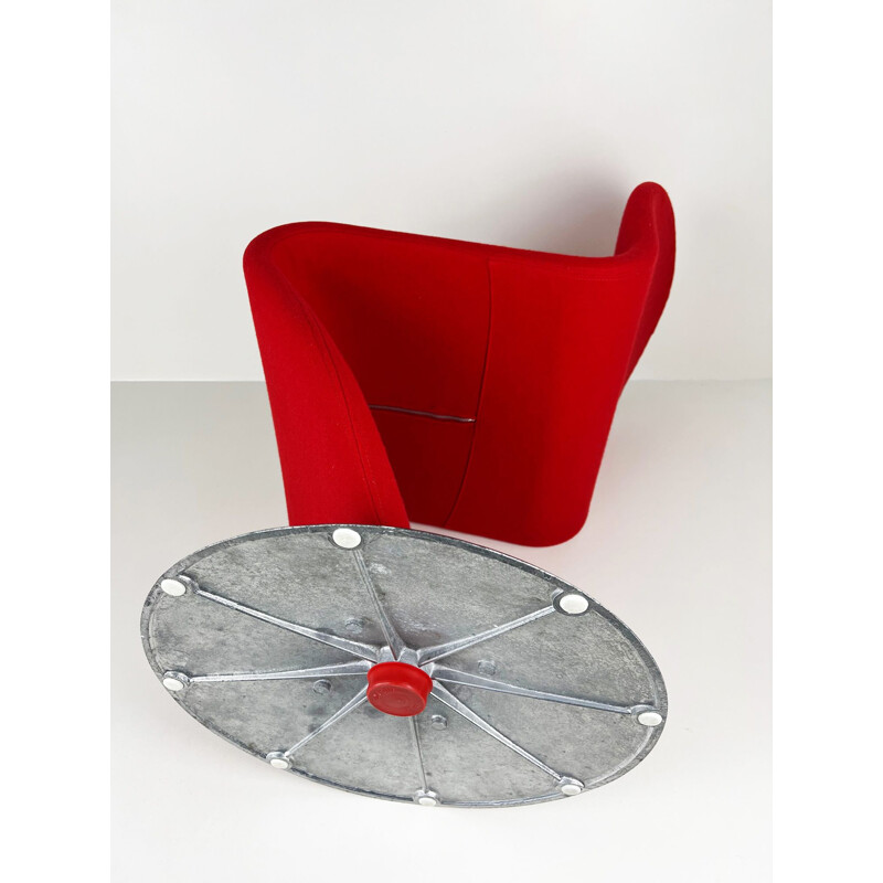 Vintage-Stuhl 1-2-3 aus Aluminium von Verner Panton für Fritz Hansen, 1973