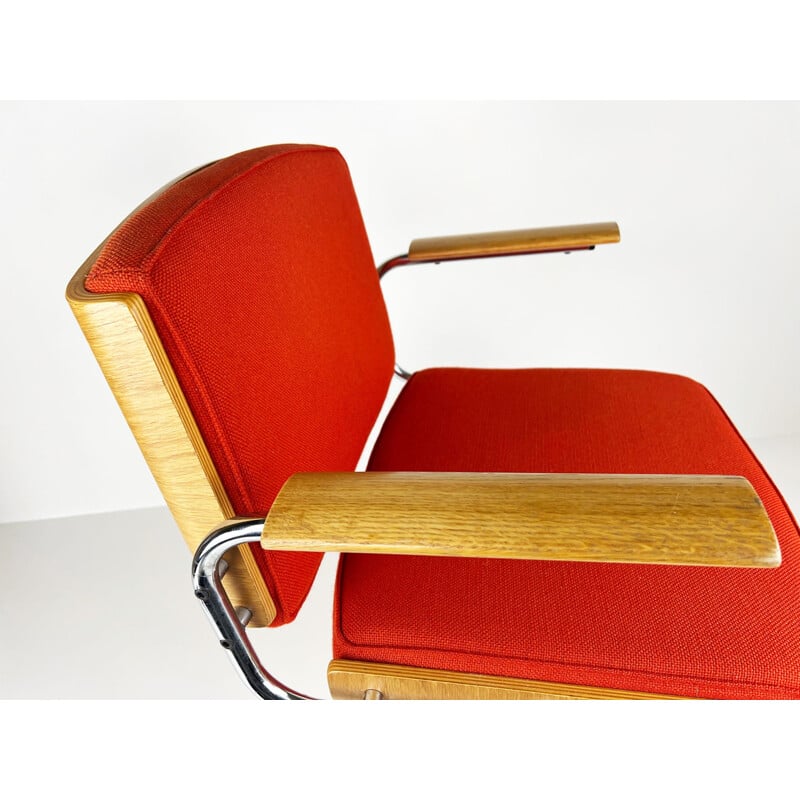 Vintage oak armchair by Duba Møbelindustri, Denmark 1970s