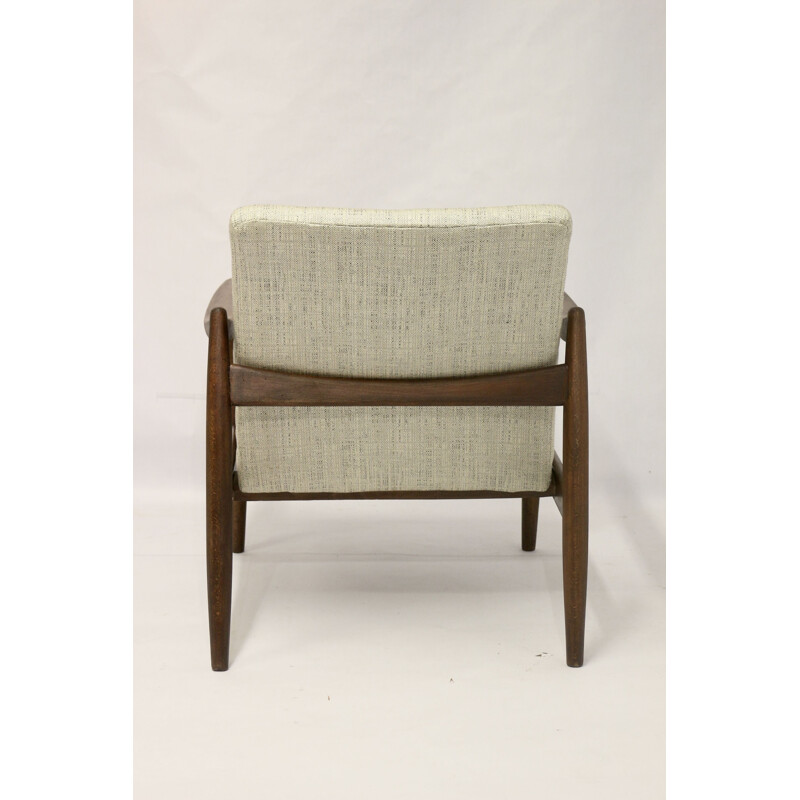GFM-142 vintage beukenhouten fauteuil van Edmund Homa, 1960