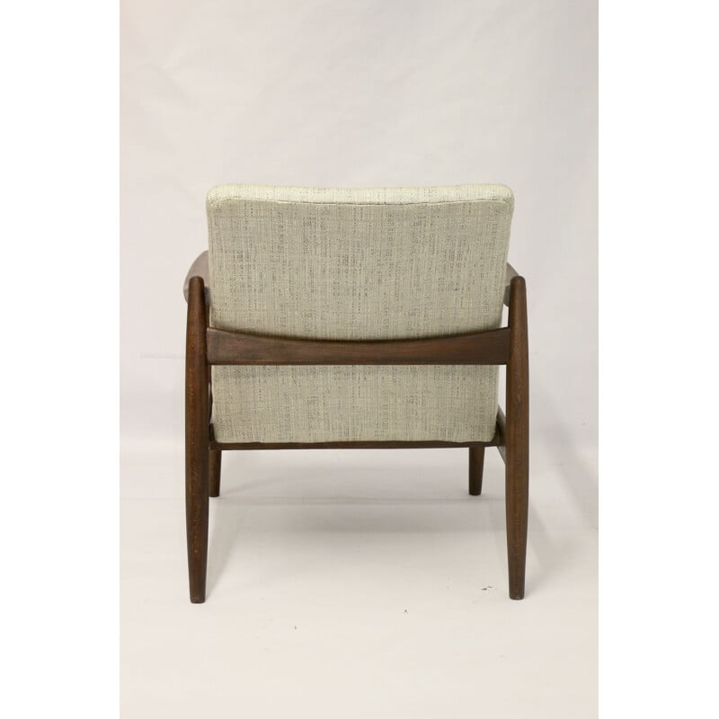 Vintage beechwood GFM-142 armchair by Edmund Homa, 1960s