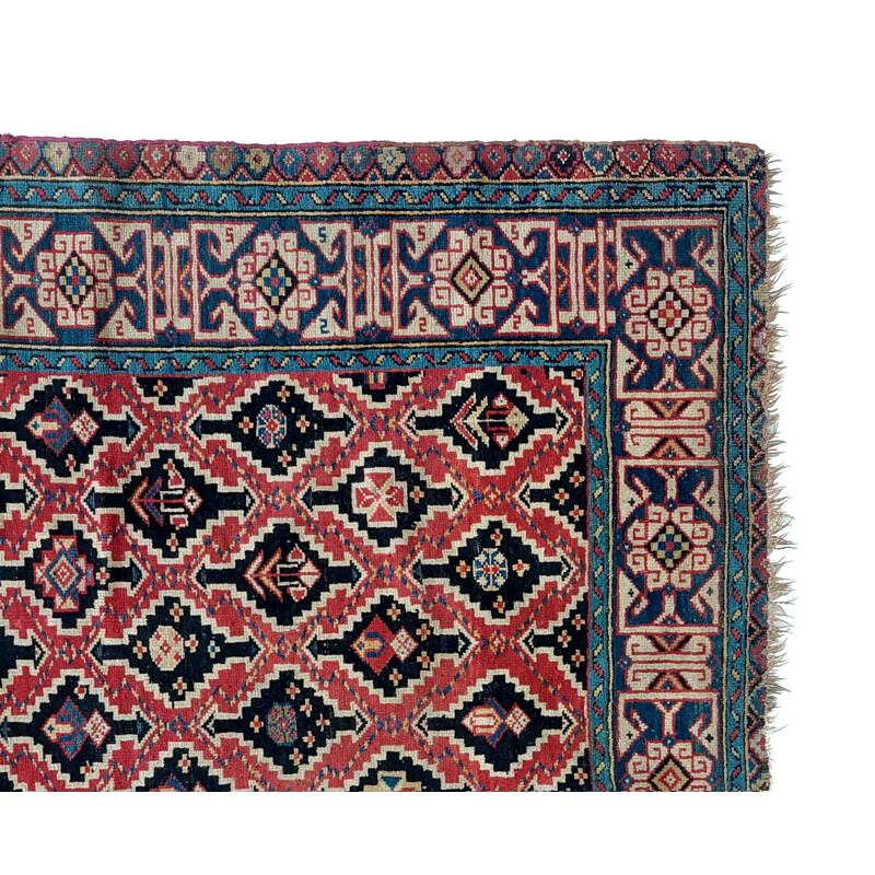 Vintage Shirvan Kuba tapijt, 1885