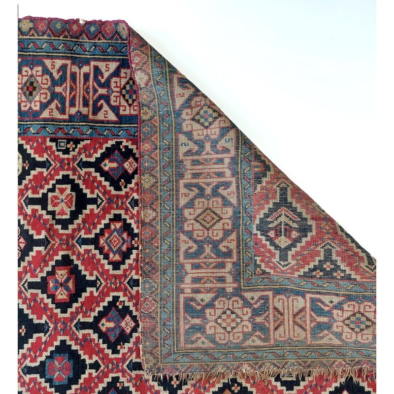 Vintage Shirvan Kuba carpet, 1885s