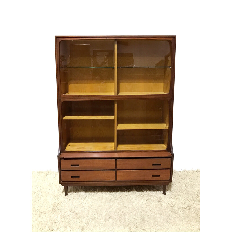 Mid-century Meredew teak and oak wooden bookcase - 1960s