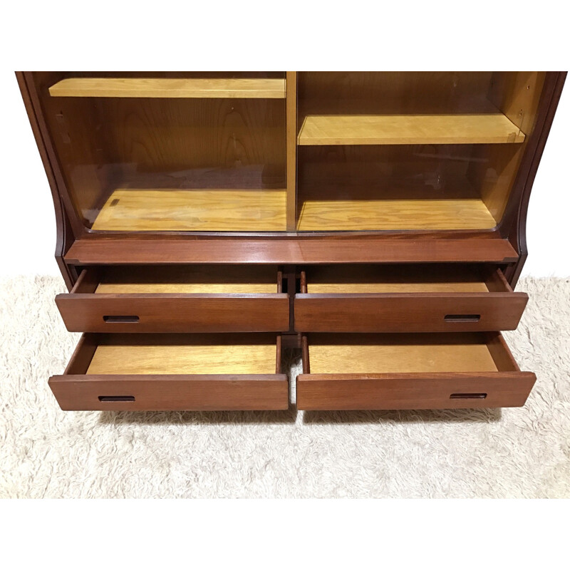 Mid-century Meredew teak and oak wooden bookcase - 1960s