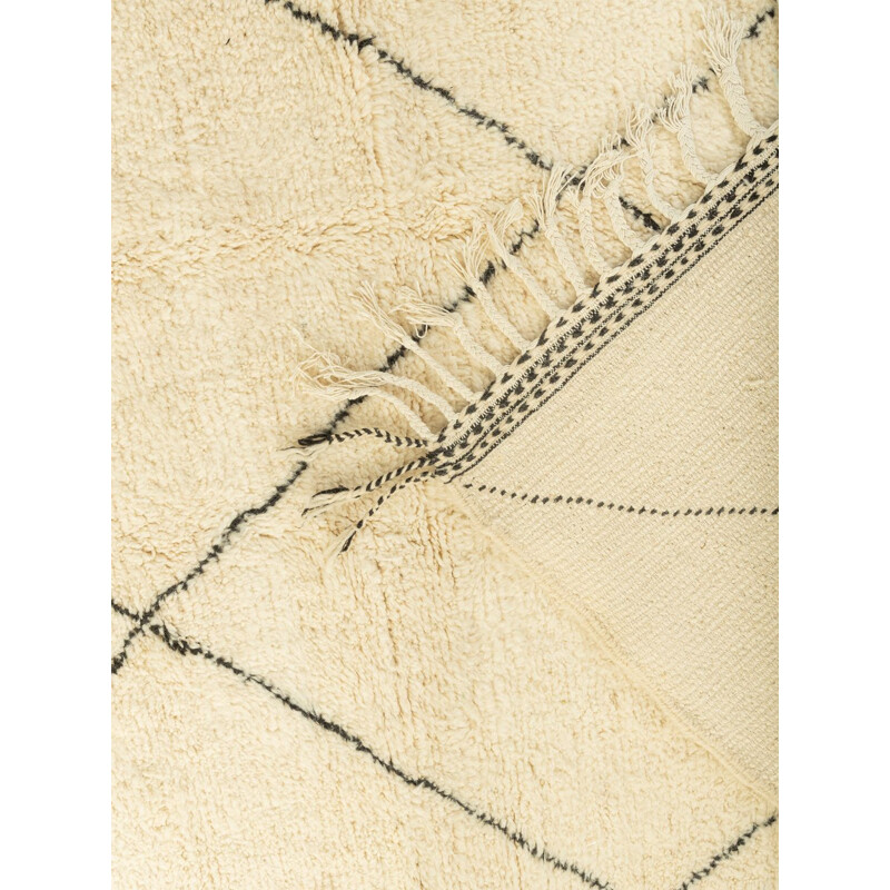 Vintage tijdloos beni berber tapijt in wol