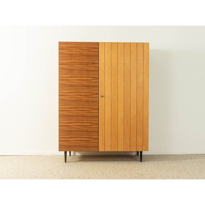 Vintage ash wood cabinet with two doors, Germany 1960