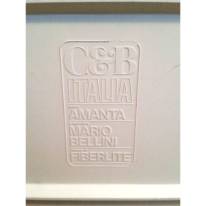 C&B Italia "Amanta" easy chair in brown corduroy, Mario BELLINI - 1960s 