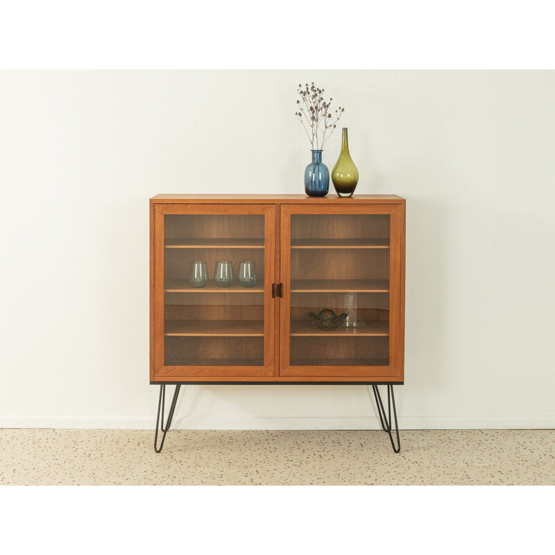 Vintage teak veneer showcase, 1960