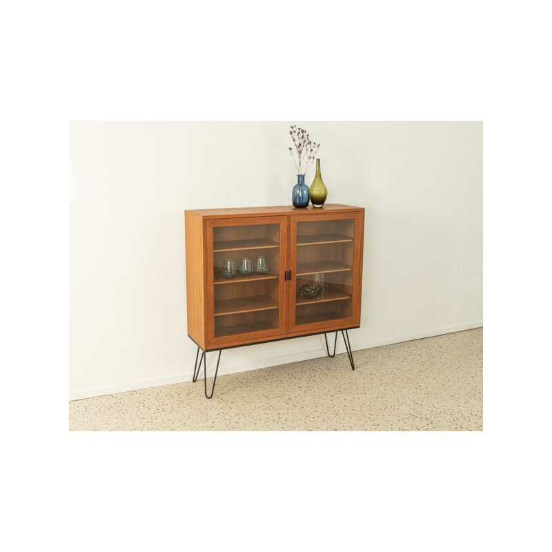 Vintage teak veneer showcase, 1960