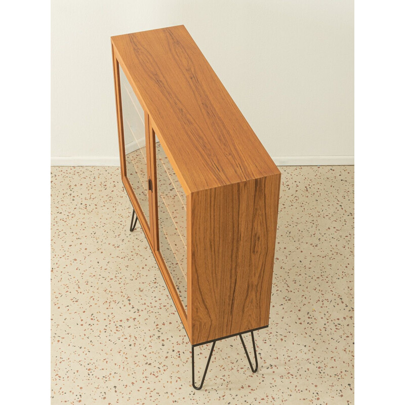 Vetrina vintage in impiallacciatura di teak, 1960