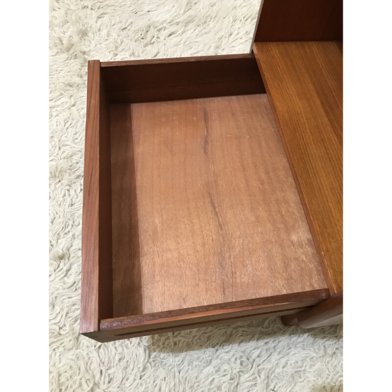 Small G-Plan "Fresco" bedside table in teak, Victor WILKINS - 1960s