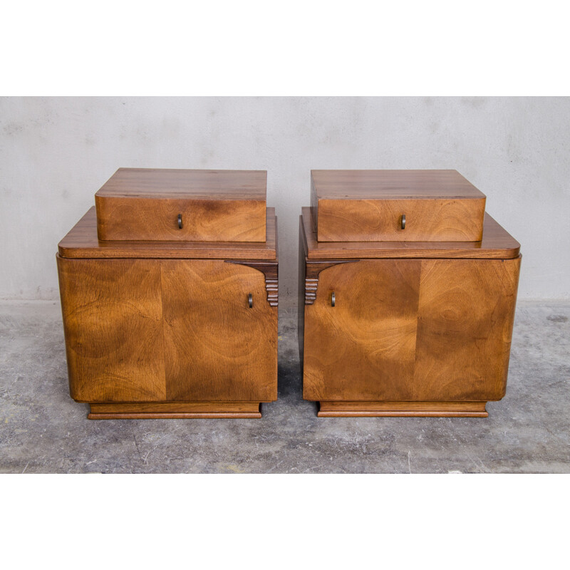 Pair of Dutch night stands - 1930s