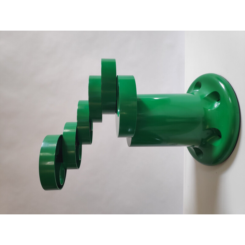 Green space age pluvium umbrella stand by G.C Piretti for Castelli, 1972