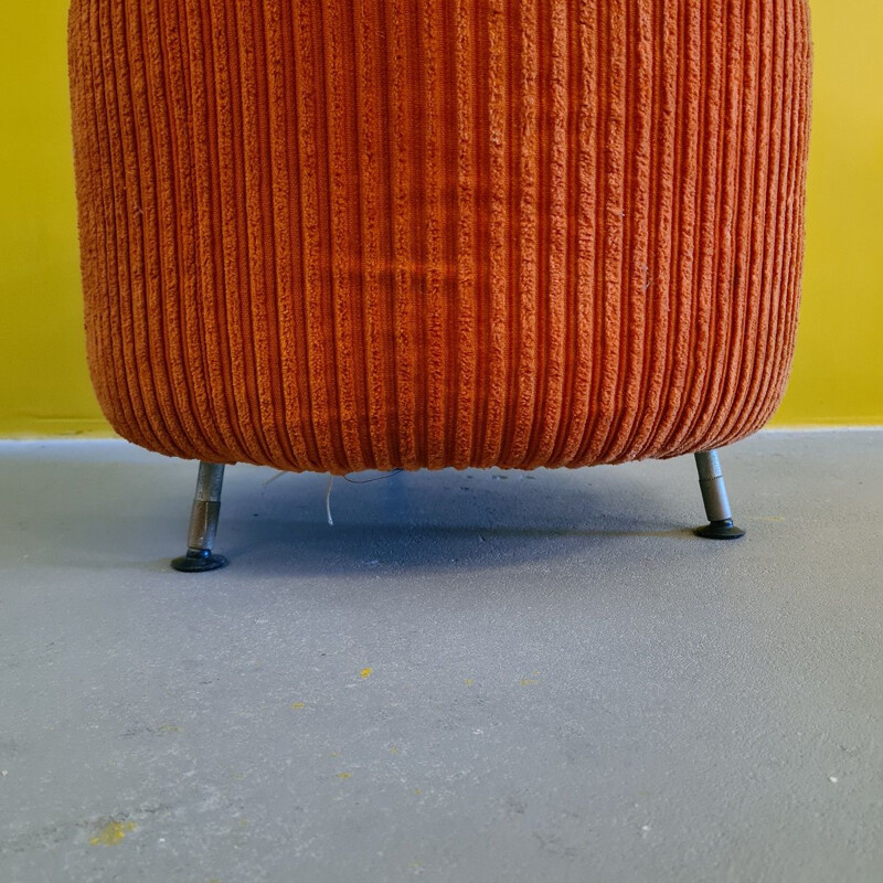 Vintage French sewing pouf, 1960s