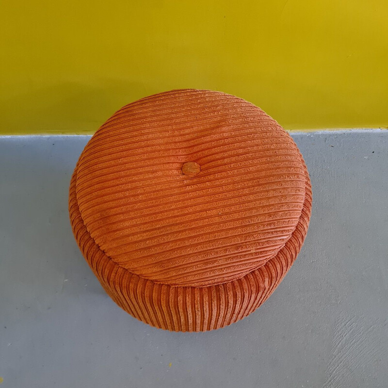 Vintage French sewing pouf, 1960s