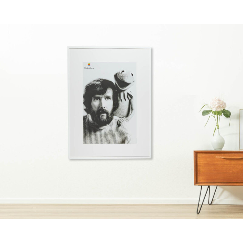 Vintage "Think Different" Apple advertising poster by Jim Henson