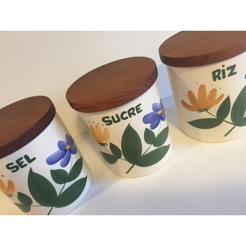 Set di 3 vasi in ceramica vintage