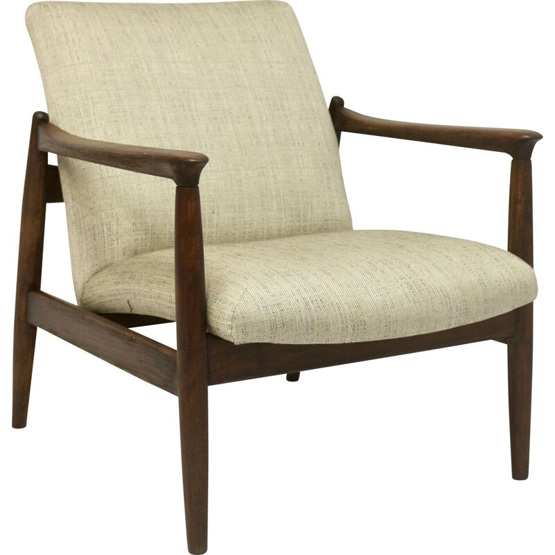 GFM-142 vintage beukenhouten fauteuil van Edmund Homa, 1960