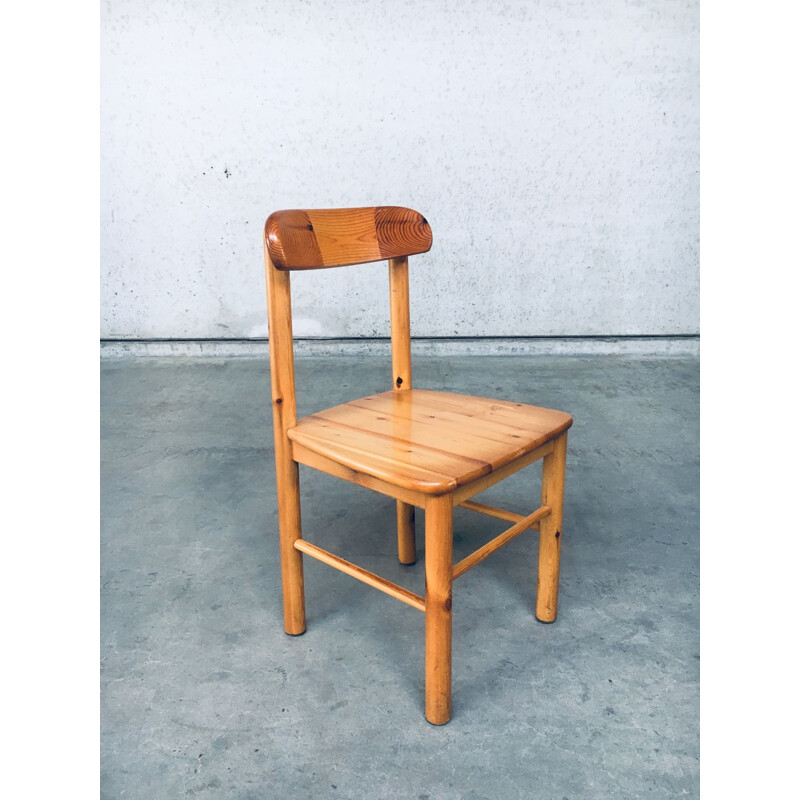 Vintage pine dining set, Denmark 1975