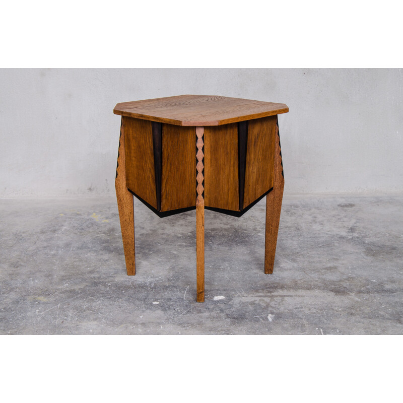 Oak side Table, Piet IZEREN - 1930s